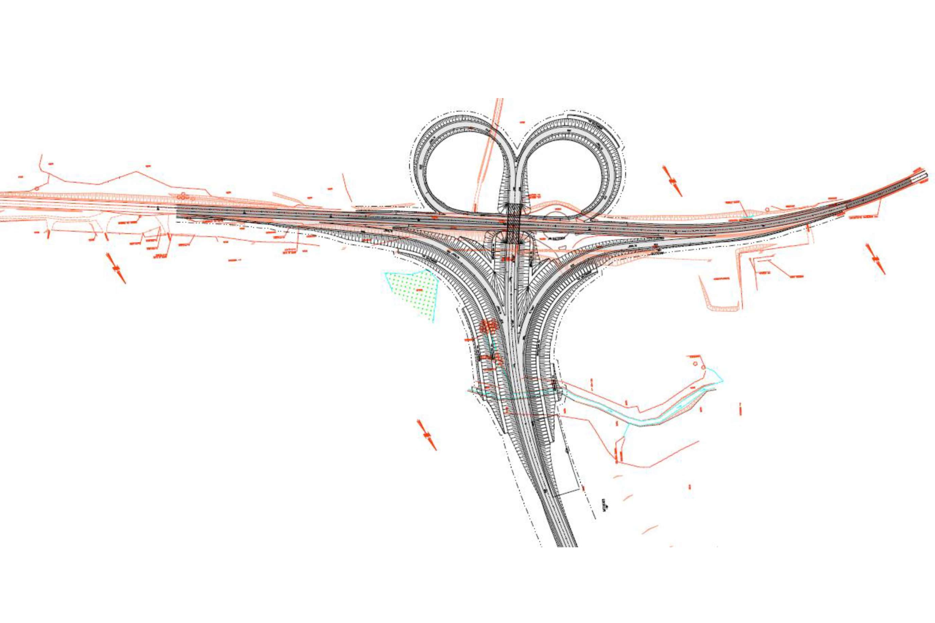 Contorno Noroeste de Pato Branco lote 2 - croqui do viaduto da PRC-158