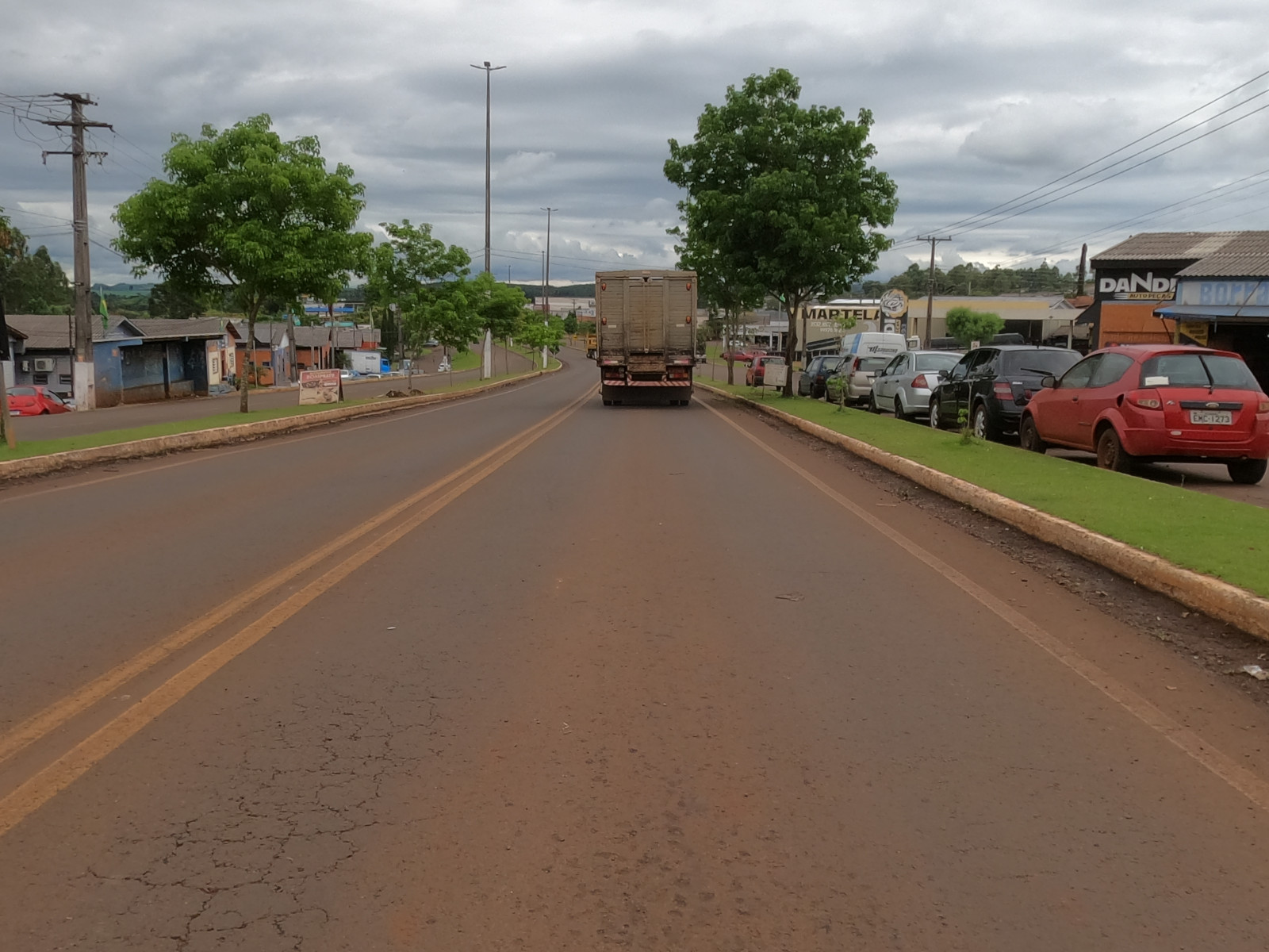 Trecho da PR-473 onde a passarela será instalada