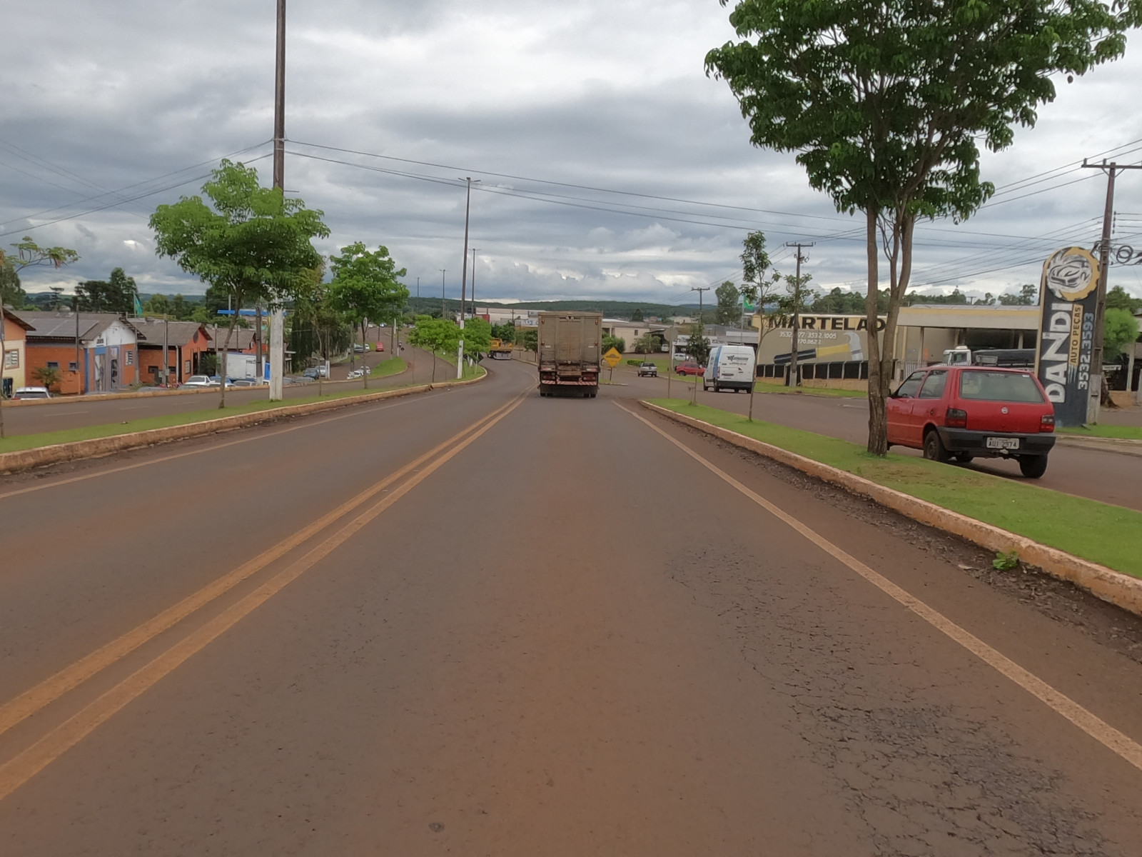 Trecho da PR-473 onde a passarela será instalada
