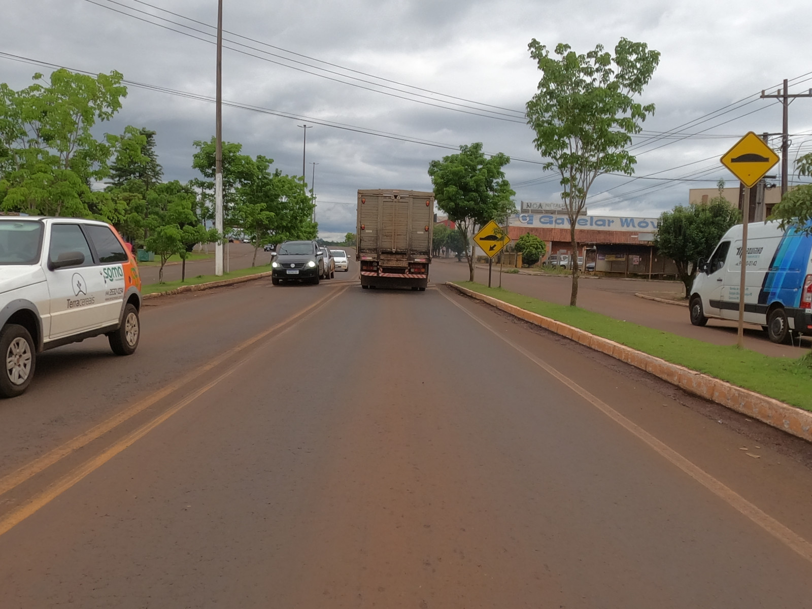 Trecho da PR-473 onde a passarela será instalada