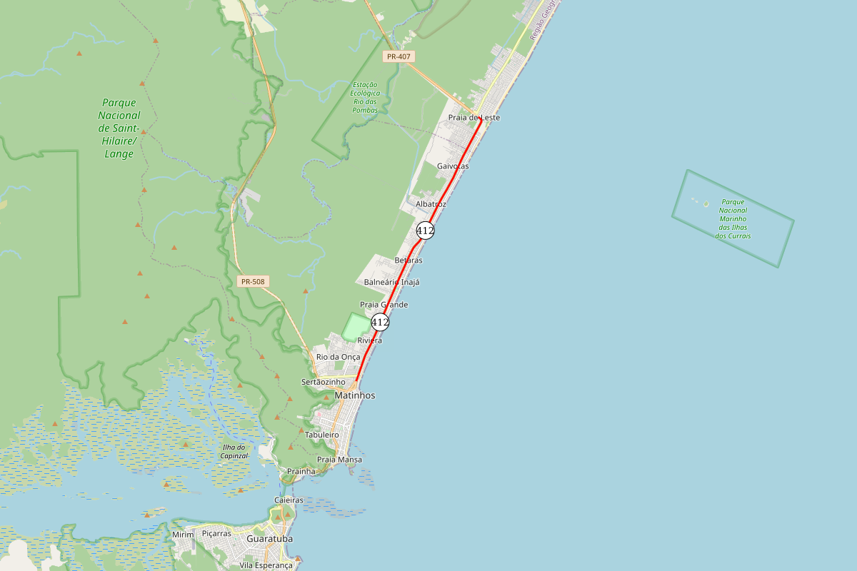 Duplicação da PR-412 entre Matinhos e Pontal do Paraná