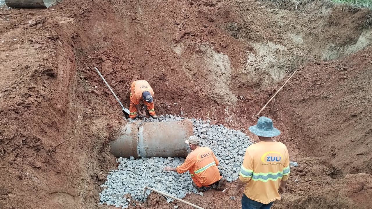 PR-681 recuperação de drenagem e pavimento no km 7, em Alto Piquiri