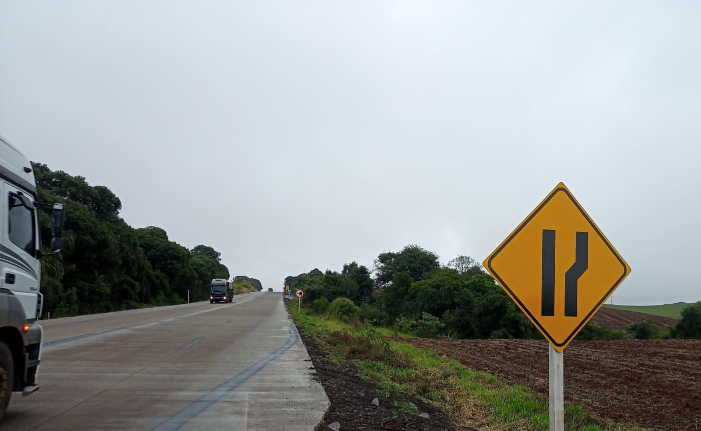 Restauração em concreto da PRC-280 entre Pato Branco e Clevelândia