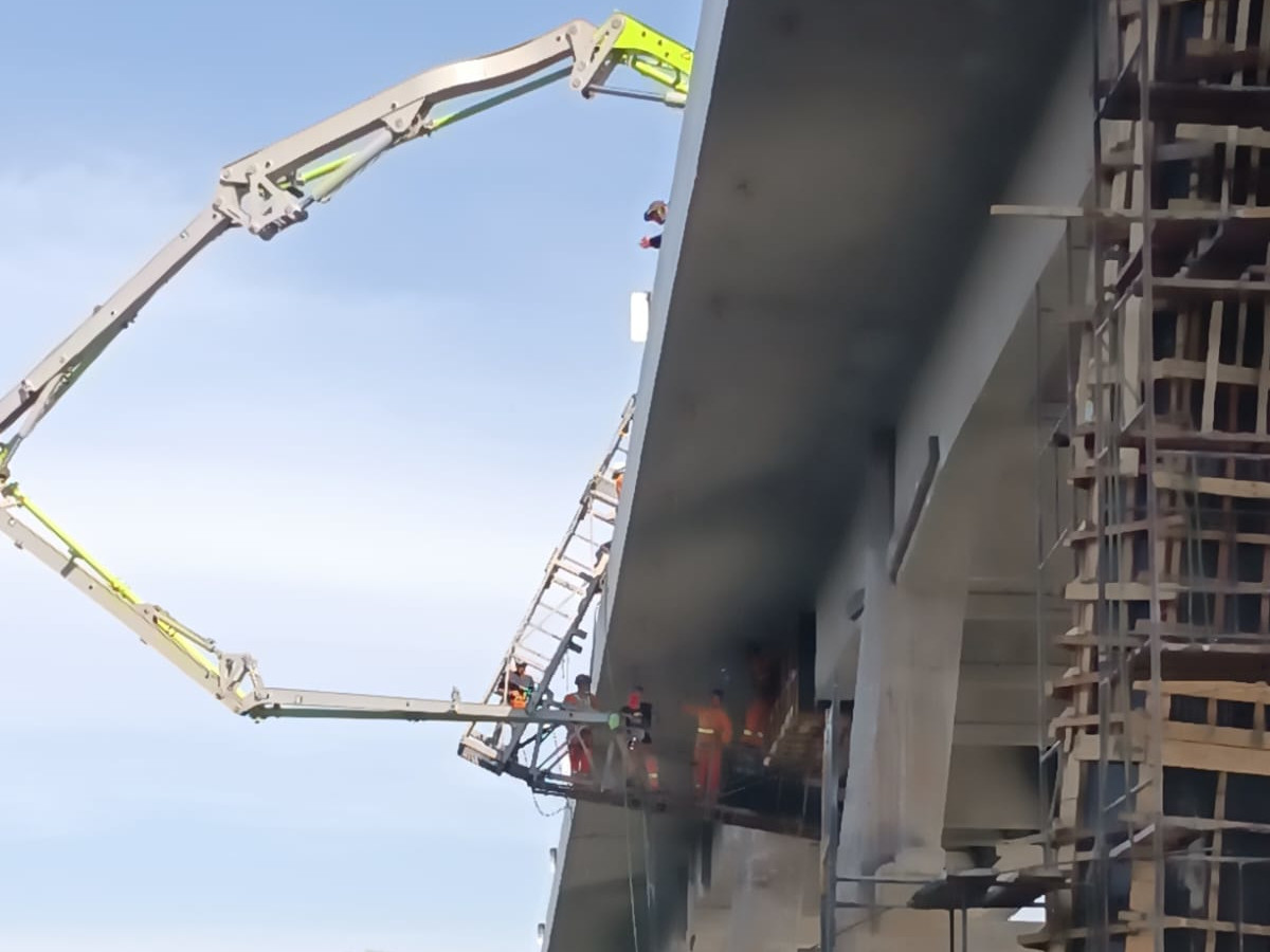 PR-317 obra de recuperação da ponte do Rio Ivaí entre Floresta e Engenheiro Beltrão