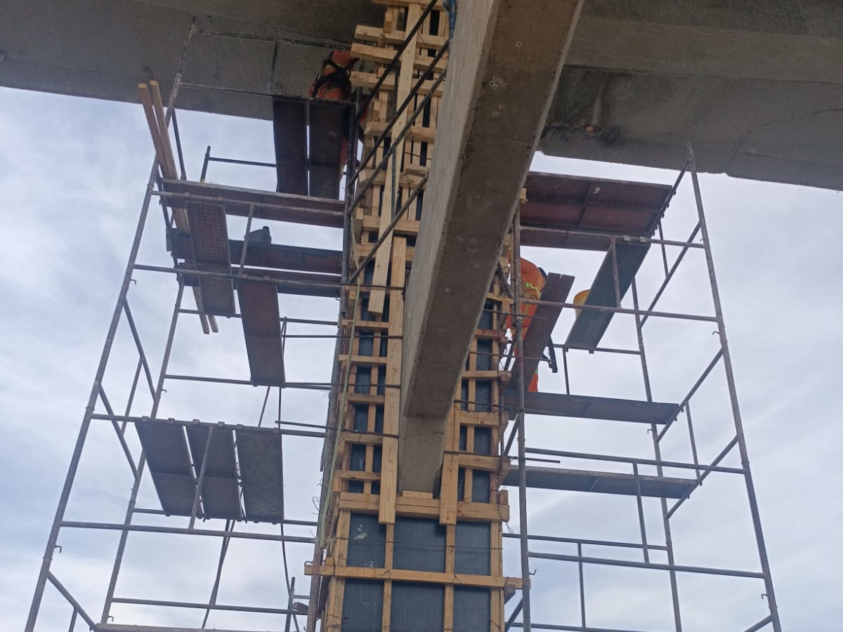 PR-317 obra de recuperação da ponte do Rio Ivaí entre Floresta e Engenheiro Beltrão