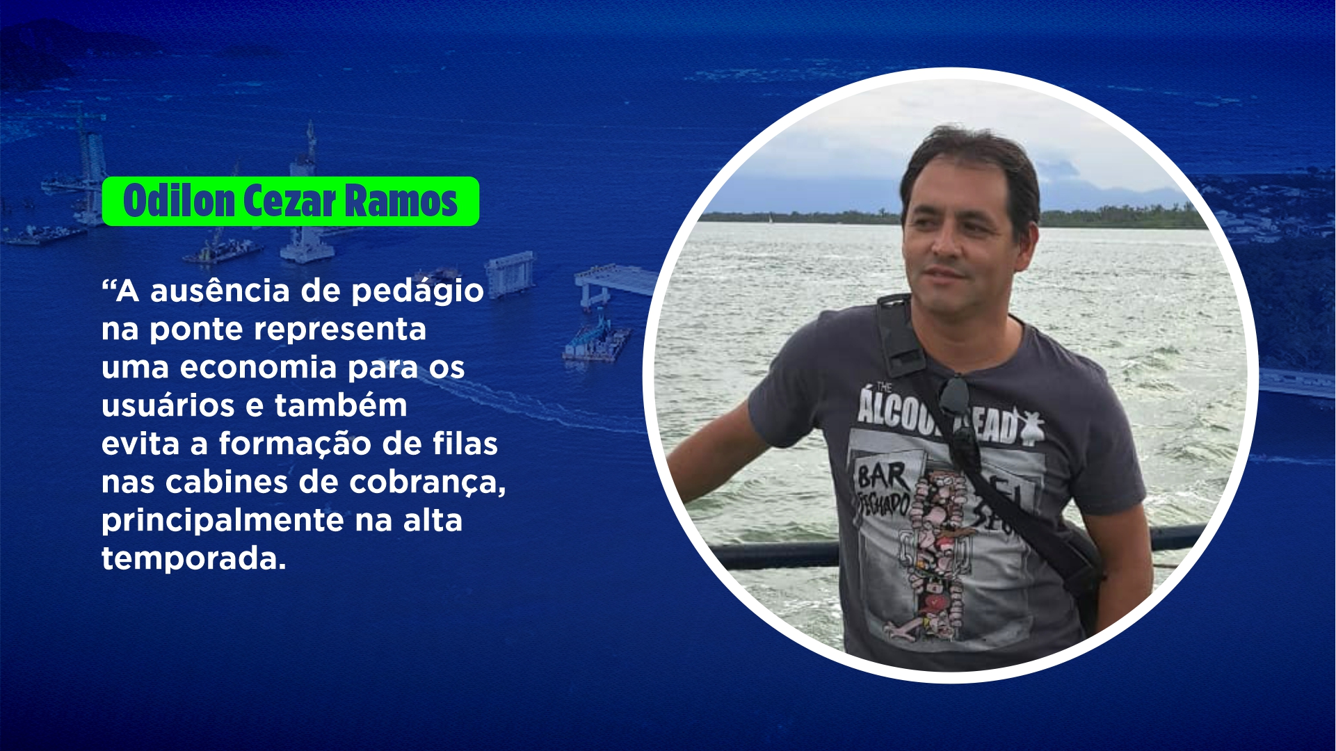 Depoimento ponte de guaratuba sobre o pedágio