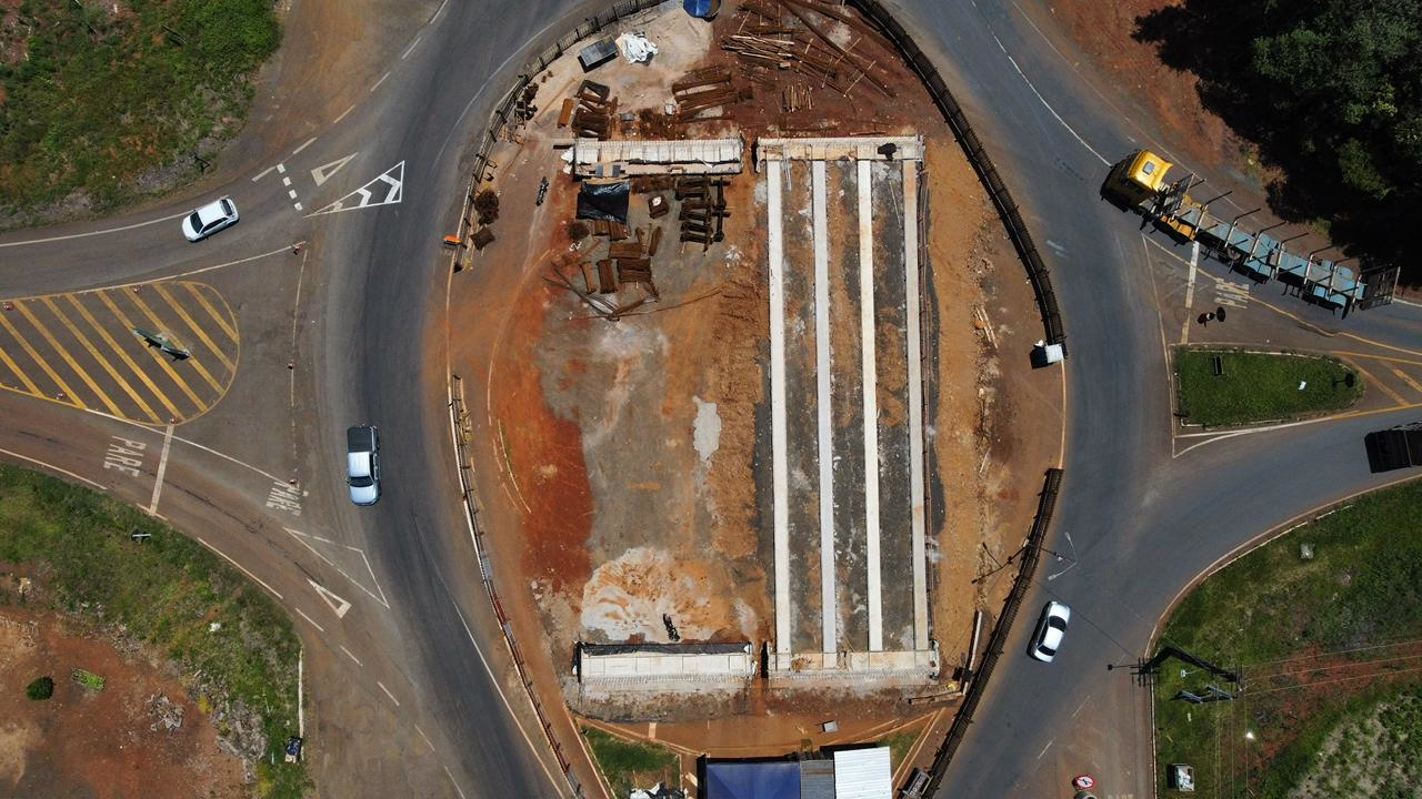 Duplicação da PRC-466 entre Pitanga e Turvo - viaduto no entroncamento da PRC-466 com a PR-239 e PR-460