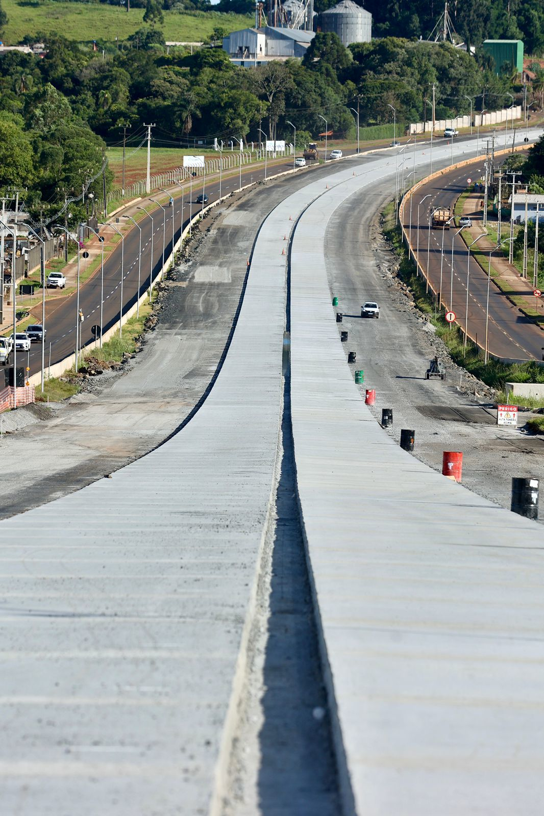 Duplicação em concreto da PRC-466 entre Pitanga e Turvo chega a 15