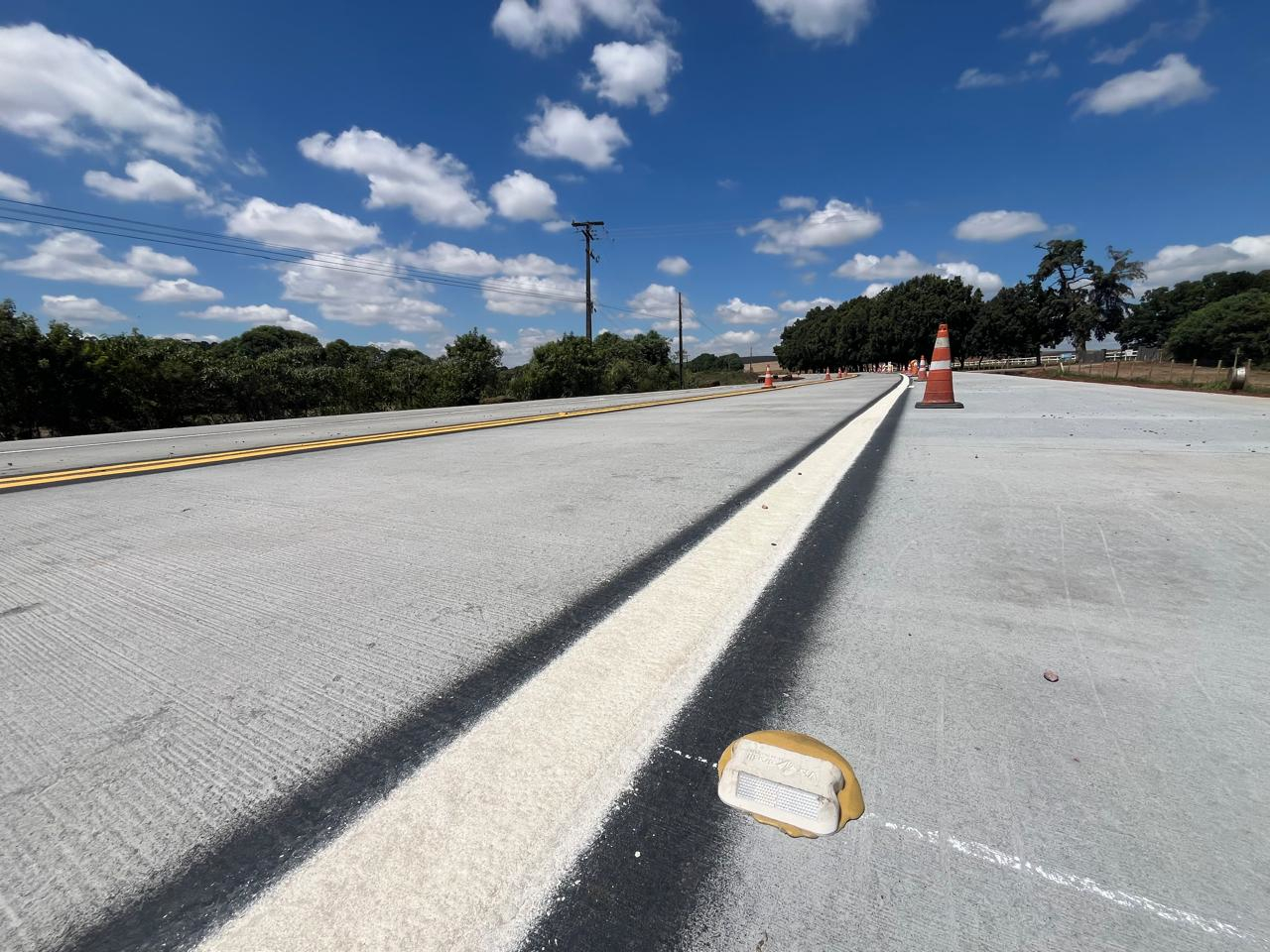 PR-151 whitetopping entre Ponta Grossa e Palmeira chega a 35%
