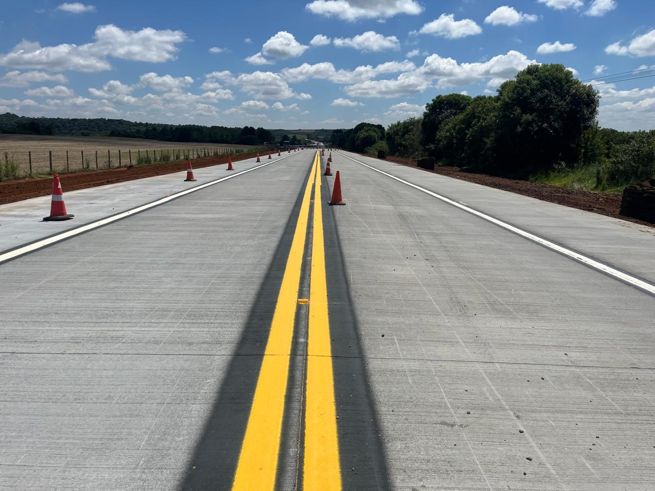 PR-151 whitetopping entre Ponta Grossa e Palmeira chega a 35%