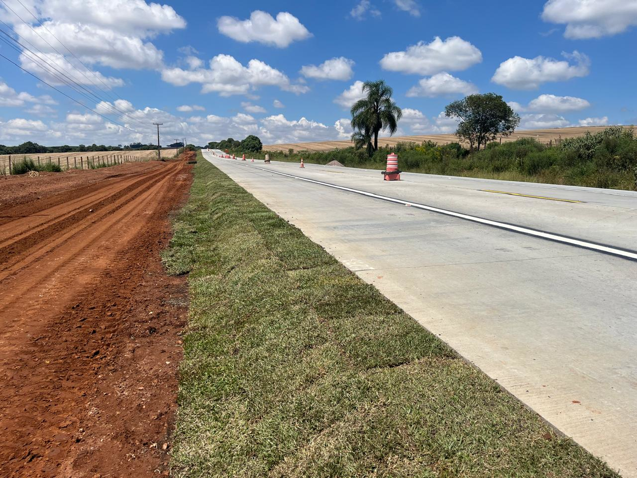 PR-151 whitetopping entre Ponta Grossa e Palmeira chega a 35%