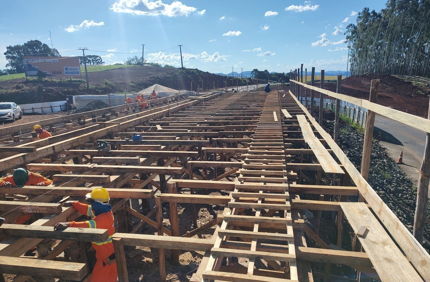PRC-466 duplicação em concreto entre Pitanga e Turvo - Viaduto PR-456