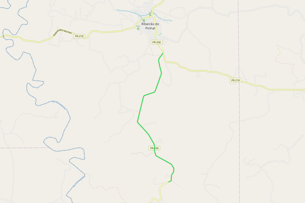 PR-436 em Ribeirão do Pinhal