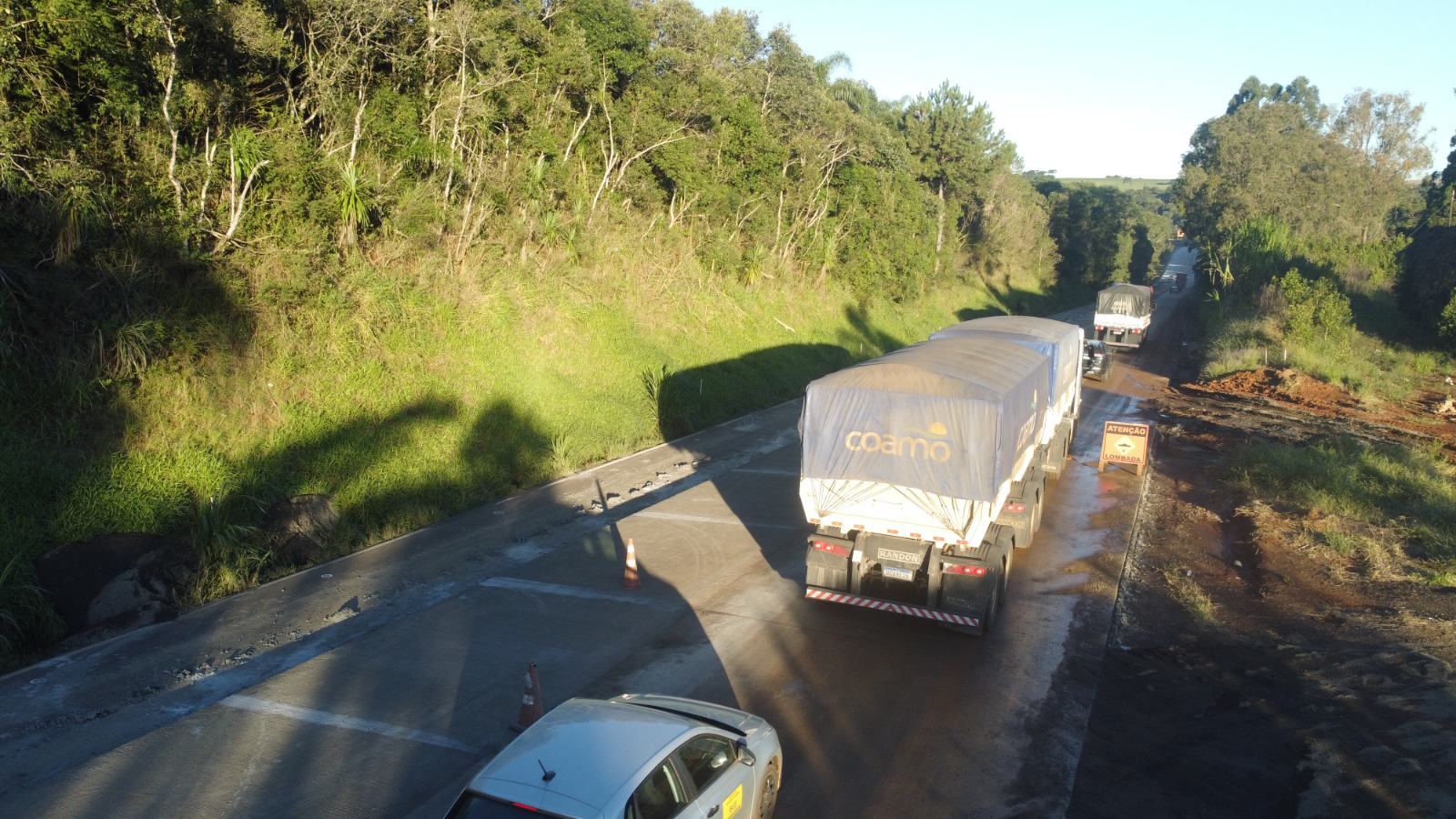 PRC-487 e PR-460 whitetopping entre Nova Tebas e Pitanga