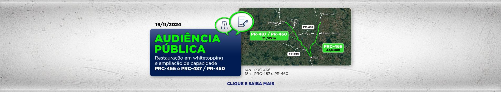 Audiências whitetopping Pitanga