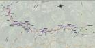 Mapa detalhando o trecho da PR-160 que receberá as obras
