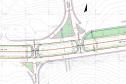 Anteprojeto geométrico da trincheira e dois viadutos