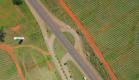 Imagem de drone de rodovia