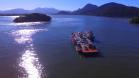 Travessia da Baía de Guaratuba ganha nova balsa e novo rebocador