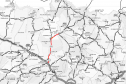 Mapa do trecho que receberá o projeto