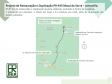 Mapa do trecho em obras