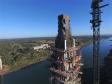 Obras na ponte na margem brasileira