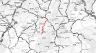 Mapa do trecho em obras 