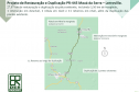 Croqui da duplicação da PR-445 entre Mauá da Serra e Lerroville
