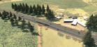 Maquete eletrônica de viaduto