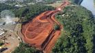 Obras da rodovia de acesso