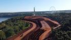 Obras da rodovia de acesso