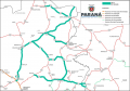 Mapa 238,25 km Noroeste