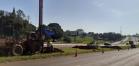 Obras de passarela em Londrina