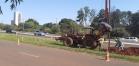 Obras de passarela em Londrina