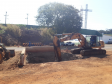 Passarela de Bandeirantes em obras