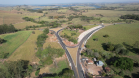 Curva concluída na PR-151 em Ribeirão Claro