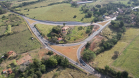 Curva concluída na PR-151 em Ribeirão Claro