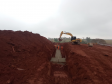 Obras de pavimentação da Estrada Boiadeira