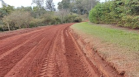 Escavação de vala lateral rasa