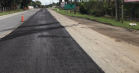 Serviços em andamento na PR-804