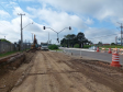 Obras do novo viaduto do Bradesco, em São José dos Pinhais