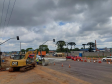 Obras do novo viaduto do Bradesco, em São José dos Pinhais