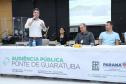 Audiência pública da Ponte de Guaratuba, em Guaratuba