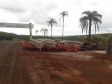 Colunas e vigas da nova passarela de Bandeirantes