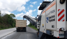 Serviços da obra de whitetopping na PRC-280