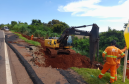 Serviços de recuperação da PR-445 em Londrina