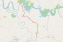Mapa da PR-475 entre Usina Salto Osório e São Jorge d'Oeste