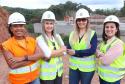 Da esquerda para direita: Thamyris, Elaine, Janice e Thais