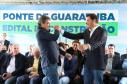 Evento de anúncio do edital da Ponte de Guaratuba