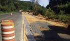 Obra de terceiras faixas na PR-160 em Imbaú